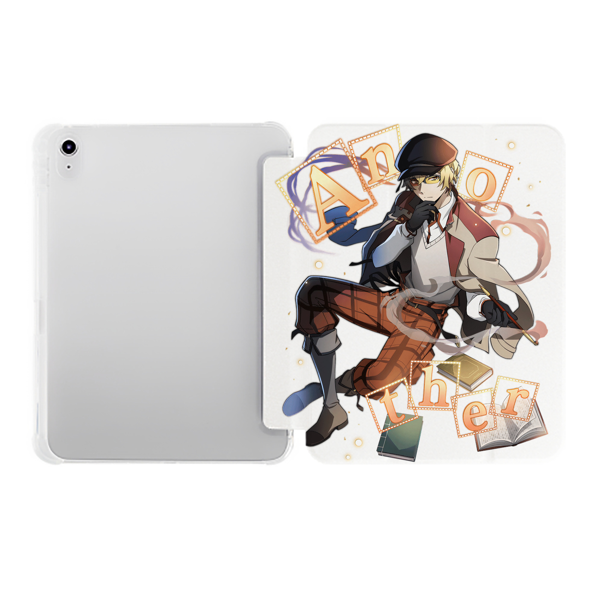 （画像用） 文豪ストレイドッグス Bungo Stray Dogs IPad ケース ペン収納付き 三つ折りスタンド PUレザー×シリコン 対応機種9.5/10.5/10.9インチ